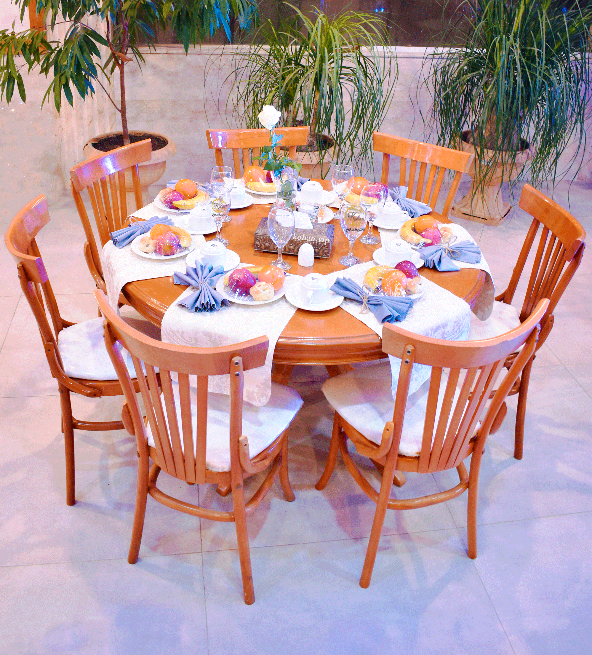برگزاری مهمانی فاخر با سرویس روستیک (چوبی)